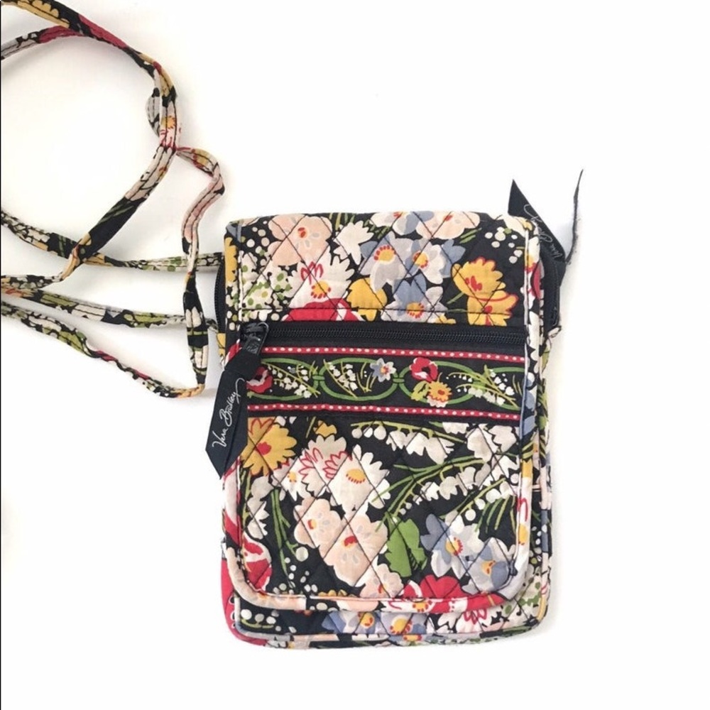 Vera Bradley Red Poppy Fields Floral Crossbody Bag